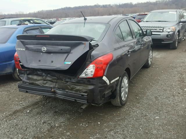 3N1CN7AP0FL958606 - 2015 NISSAN VERSA S CHARCOAL photo 4