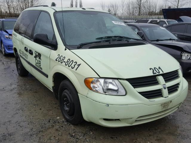 1D4GP25R46B728725 - 2006 DODGE CARAVAN SE GREEN photo 1