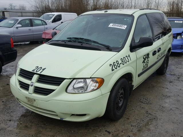 1D4GP25R46B728725 - 2006 DODGE CARAVAN SE GREEN photo 2