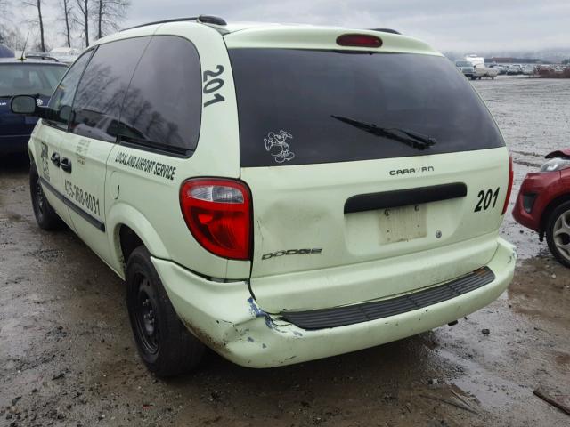 1D4GP25R46B728725 - 2006 DODGE CARAVAN SE GREEN photo 3