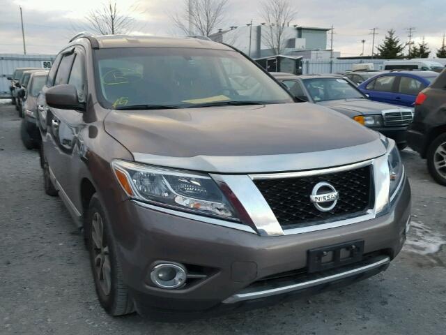 5N1AR2MN3EC697774 - 2014 NISSAN PATHFINDER BROWN photo 1