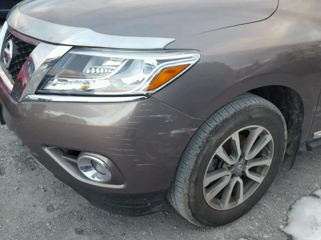 5N1AR2MN3EC697774 - 2014 NISSAN PATHFINDER BROWN photo 9