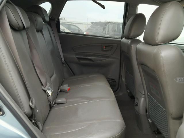 KM8JN12D06U350141 - 2006 HYUNDAI TUCSON GLS BLUE photo 6