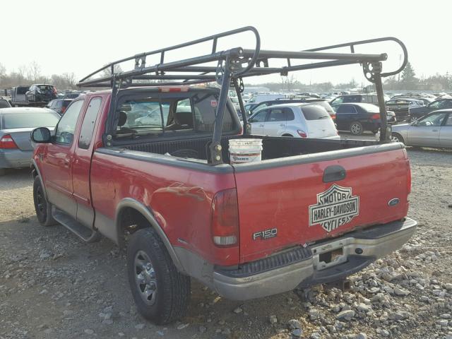 2FTPX18L72CA31577 - 2002 FORD F150 RED photo 3