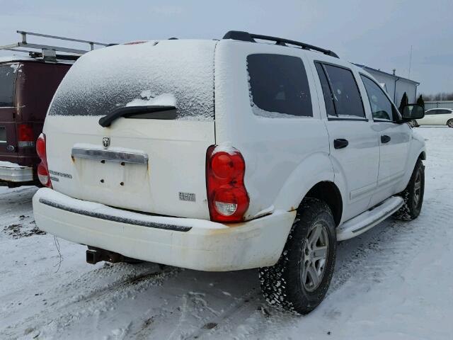 1D4HB58D95F569230 - 2005 DODGE DURANGO LI WHITE photo 4