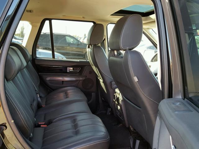 SALSK2D47BA283904 - 2011 LAND ROVER RANGE ROVE BLACK photo 6