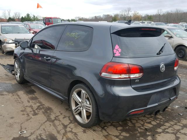 WVWRF7AJ2CW297134 - 2012 VOLKSWAGEN GOLF R GRAY photo 3