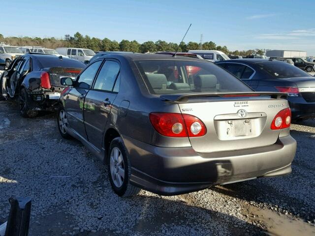 2T1BR32EX5C442290 - 2005 TOYOTA COROLLA CE GRAY photo 3