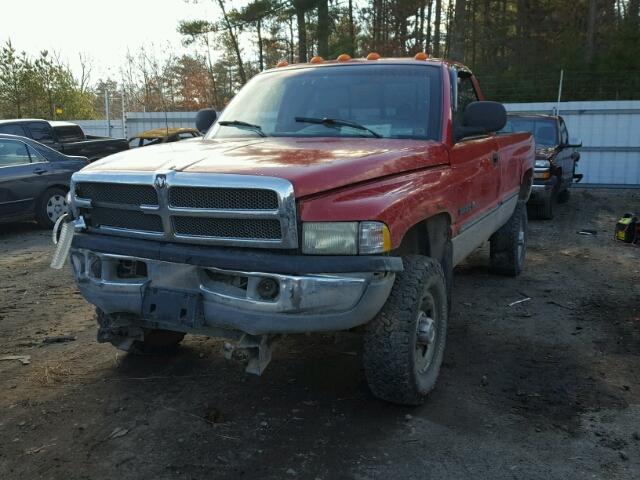 3B7KF26Z7XM587040 - 1999 DODGE RAM 2500 RED photo 2