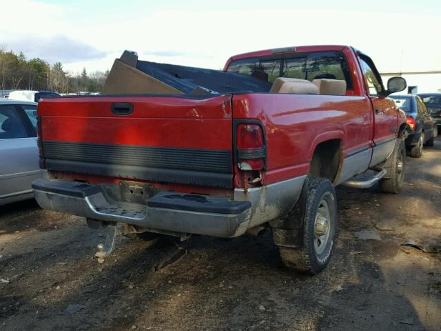 3B7KF26Z7XM587040 - 1999 DODGE RAM 2500 RED photo 4