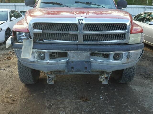 3B7KF26Z7XM587040 - 1999 DODGE RAM 2500 RED photo 9