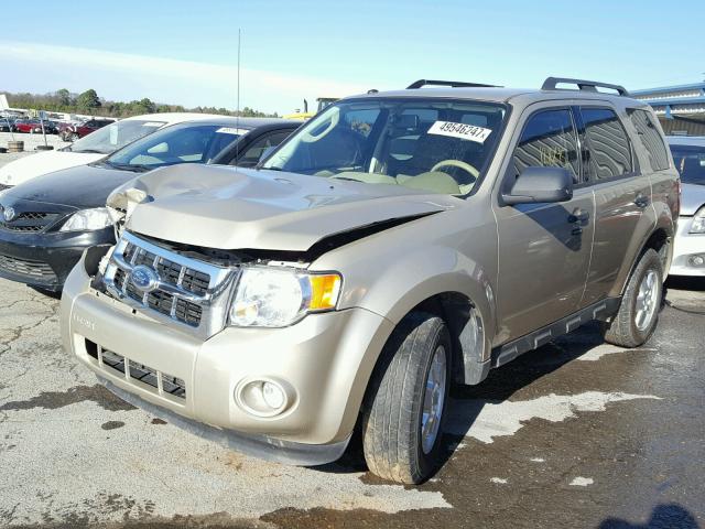 1FMCU0D76AKA68717 - 2010 FORD ESCAPE XLT BEIGE photo 2