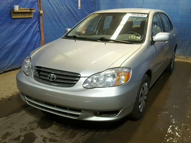 JTDBR32E232014127 - 2003 TOYOTA COROLLA CE SILVER photo 2