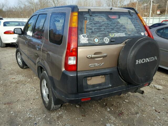 SHSRD68453U107209 - 2003 HONDA CR-V LX BROWN photo 3