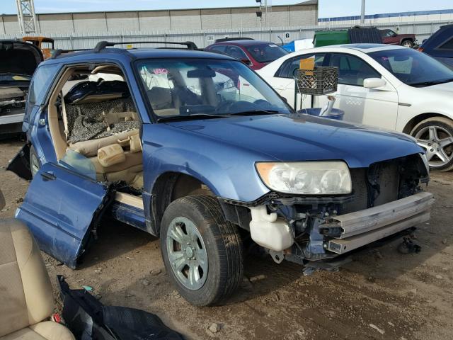 JF1SG63677H717939 - 2007 SUBARU FORESTER 2 BLUE photo 1