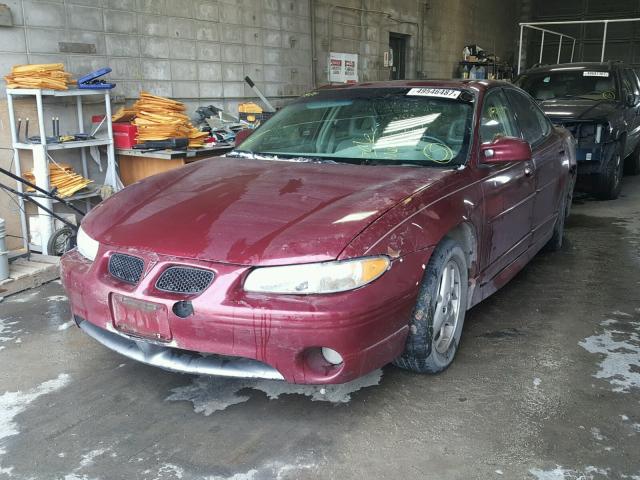 1G2WP52K92F213275 - 2002 PONTIAC GRAND PRIX MAROON photo 2