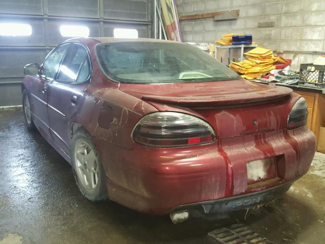 1G2WP52K92F213275 - 2002 PONTIAC GRAND PRIX MAROON photo 3