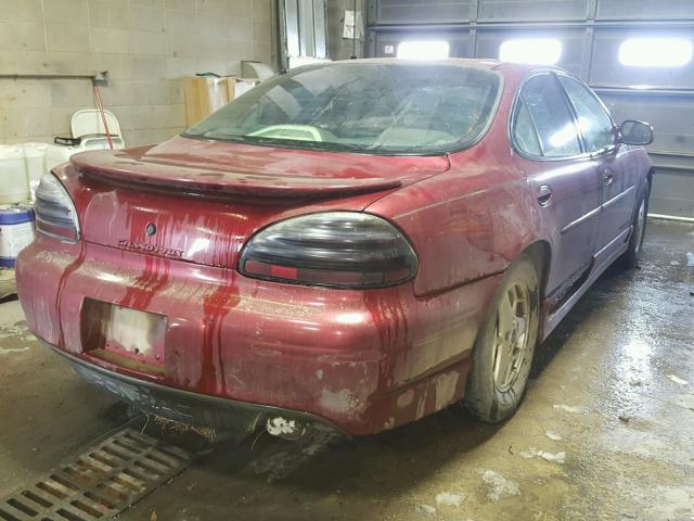 1G2WP52K92F213275 - 2002 PONTIAC GRAND PRIX MAROON photo 4