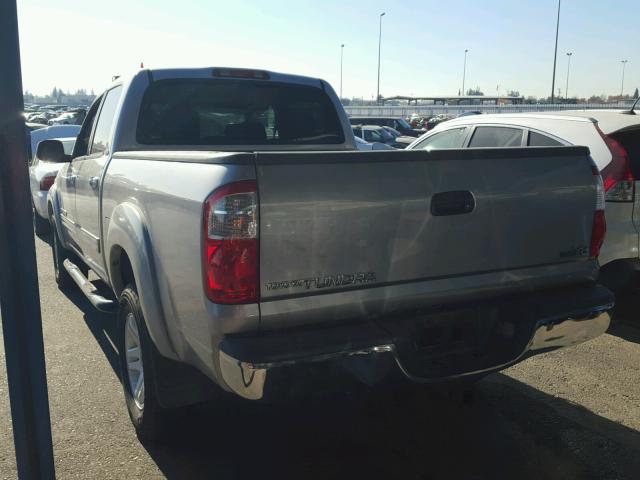 5TBET34156S517780 - 2006 TOYOTA TUNDRA DOU SILVER photo 3