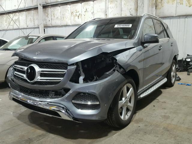 4JGDA5HBXJB113439 - 2018 MERCEDES-BENZ GLE 350 4M GRAY photo 2