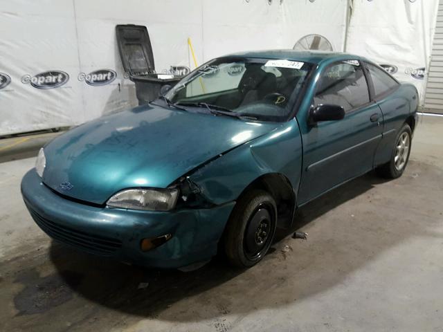 1G1JC1246X7307605 - 1999 CHEVROLET CAVALIER B GREEN photo 2