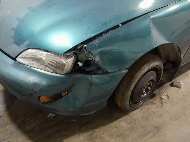 1G1JC1246X7307605 - 1999 CHEVROLET CAVALIER B GREEN photo 9