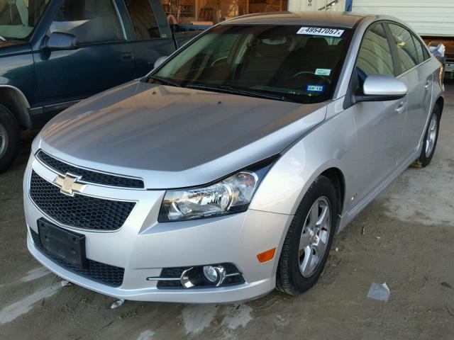 1G1PC5SB4E7474221 - 2014 CHEVROLET CRUZE LT SILVER photo 2