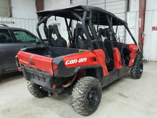 3JBKBAN28HJ000229 - 2017 CAN-AM COMMANDER RED photo 4