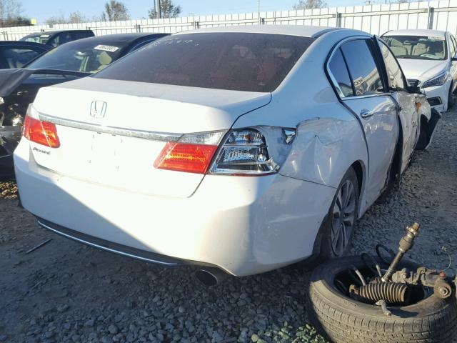 1HGCR2F36EA229401 - 2014 HONDA ACCORD LX WHITE photo 4