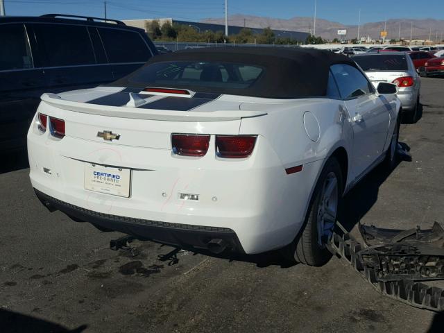 2G1FB3D33C9117200 - 2012 CHEVROLET CAMARO LT WHITE photo 4