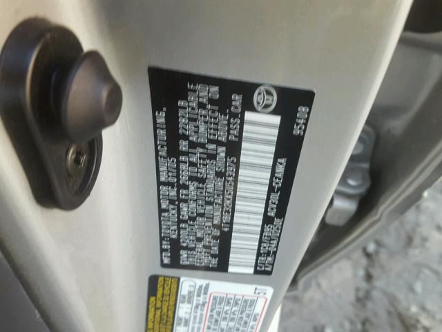 4T1BE32KX5U543975 - 2005 TOYOTA CAMRY LE 灰色 照片 10