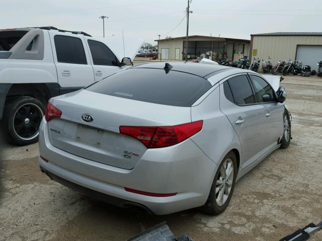 5XXGN4A79DG199749 - 2013 KIA OPTIMA EX SILVER photo 4