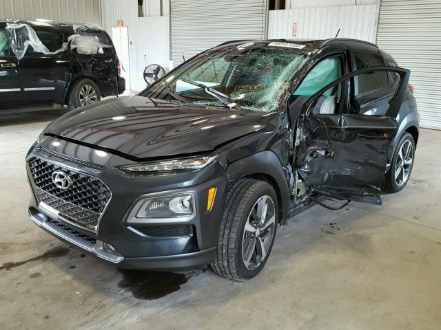 KM8K33A55JU135251 - 2018 HYUNDAI KONA LIMIT CHARCOAL photo 2