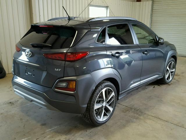 KM8K33A55JU135251 - 2018 HYUNDAI KONA LIMIT CHARCOAL photo 4