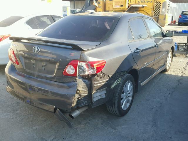 1NXBU4EE5AZ317349 - 2010 TOYOTA COROLLA BA SILVER photo 4