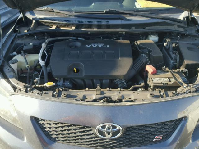 1NXBU4EE5AZ317349 - 2010 TOYOTA COROLLA BA SILVER photo 7