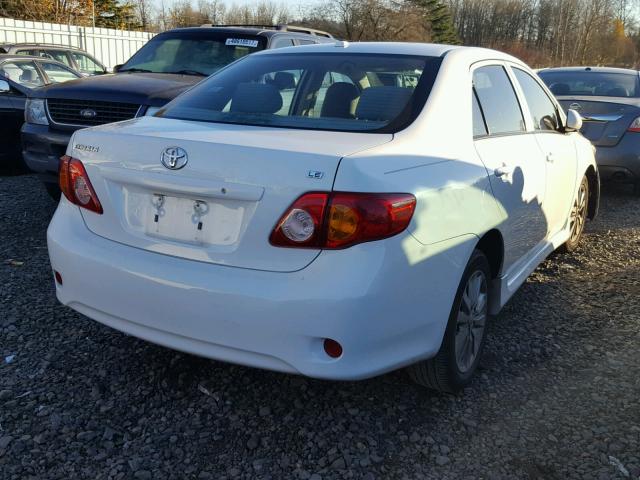 2T1BU4EE3AC335253 - 2010 TOYOTA COROLLA BA WHITE photo 4