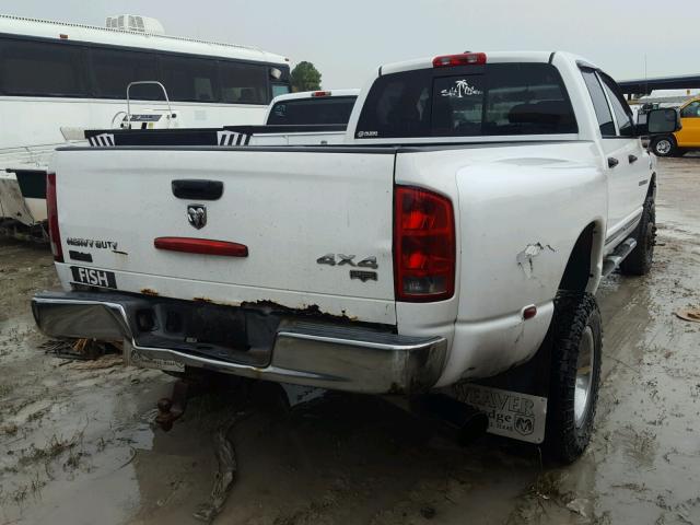 3D7MX48C26G182507 - 2006 DODGE RAM 3500 S WHITE photo 4