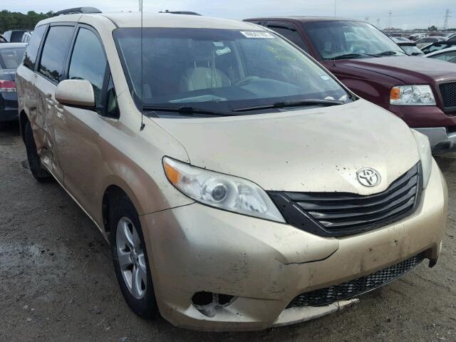 5TDKK3DC5CS224956 - 2012 TOYOTA SIENNA LE GOLD photo 1