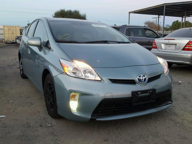 JTDKN3DU1C5395533 - 2012 TOYOTA PRIUS BLUE photo 1