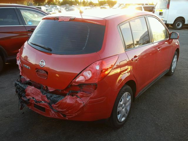 3N1BC1CP8CK266526 - 2012 NISSAN VERSA S RED photo 4