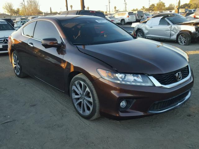 1HGCT2B8XEA006135 - 2014 HONDA ACCORD EXL BROWN photo 1