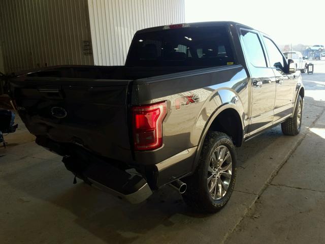 1FTEW1EG0HFC11725 - 2017 FORD F150 SUPER CHARCOAL photo 4