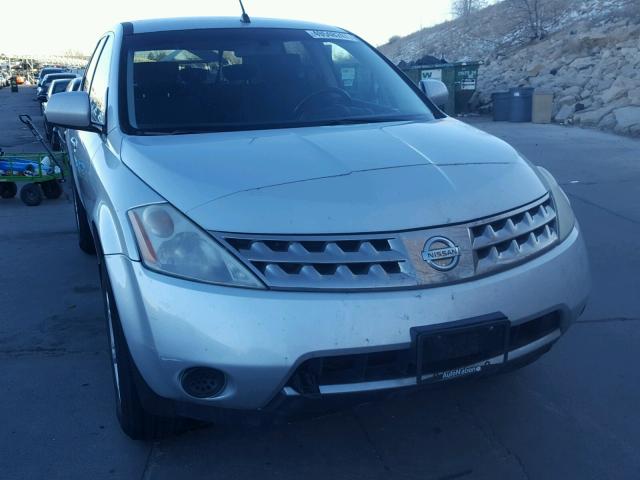 JN8AZ08W27W646543 - 2007 NISSAN MURANO SL SILVER photo 1