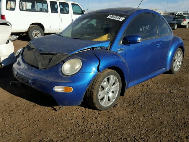 3VWCD21C23M435493 - 2003 VOLKSWAGEN NEW BEETLE 蓝色 照片 2