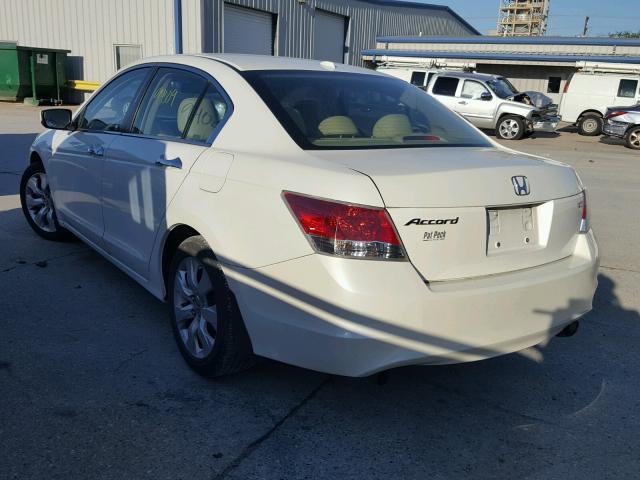 1HGCP36839A039293 - 2009 HONDA ACCORD EXL WHITE photo 3