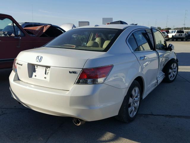 1HGCP36839A039293 - 2009 HONDA ACCORD EXL WHITE photo 4