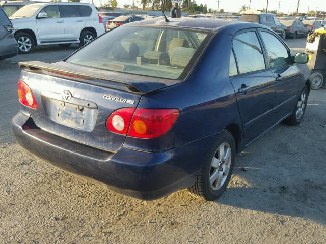 1NXBR32E65Z399436 - 2005 TOYOTA COROLLA CE BLUE photo 4