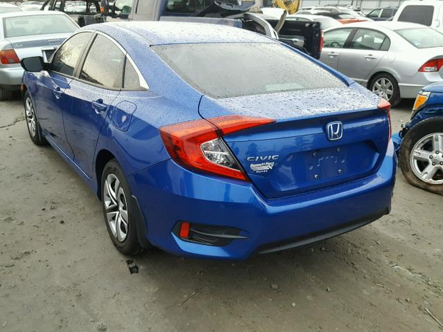 19XFC2F52GE063067 - 2016 HONDA CIVIC LX BLUE photo 3