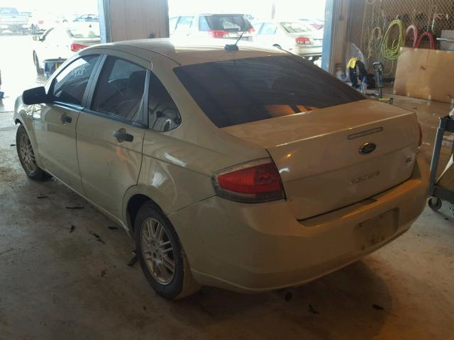 1FAHP3FNXAW146350 - 2010 FORD FOCUS SE GREEN photo 3